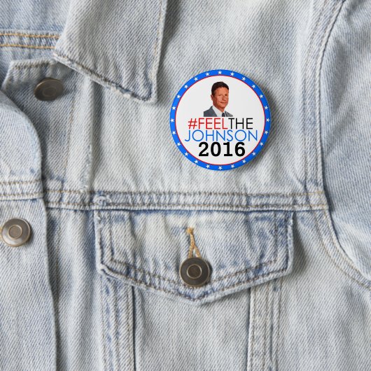 Gary Johnson 2016 Ronde Button 5,7 Cm (In situ)