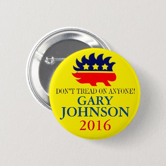 Gary Johnson 2016 Ronde Button 5,7 Cm (Voorkant /achterkant)