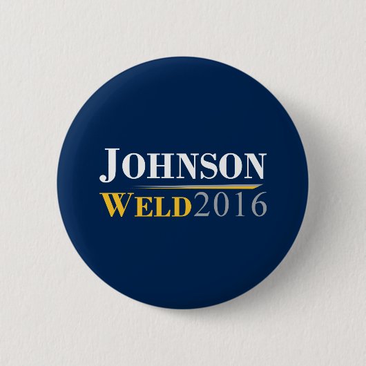 Gary Johnson - Bill Weld 2016 Campaign Logo Ronde Button 5,7 Cm (Voorkant)