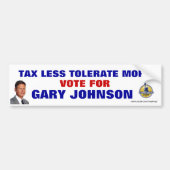 GARY JOHNSON BUMPERSTICKER (Voorkant)