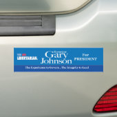 Gary Johnson Bumpersticker (Op auto)