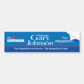 Gary Johnson Bumpersticker (Voorkant)