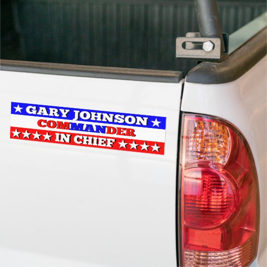 Gary Johnson Commandant Bumpersticker (Op Truck)