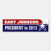 Gary Johnson in 2012 Bumpersticker (Voorkant)