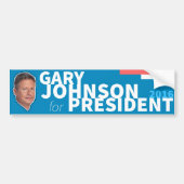 Gary Johnson Libertarian 2016 President Bumpersticker (Voorkant)