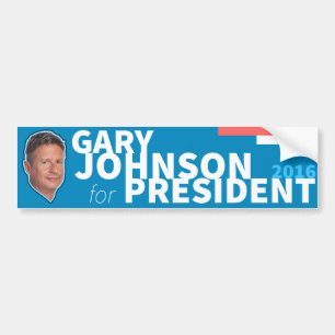 Gary Johnson Libertarian 2016 President Bumpersticker