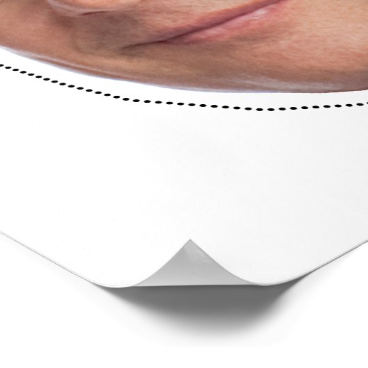 Gary Johnson Mask Cutout Poster (Hoek)