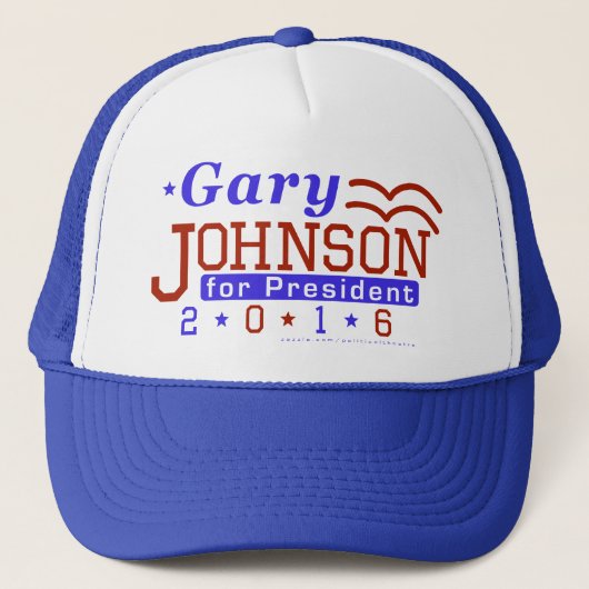 Gary Johnson President 2016 Verkiezingslibertarian Trucker Pet (Voorkant)