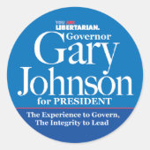Gary Johnson Stickers (Voorkant)