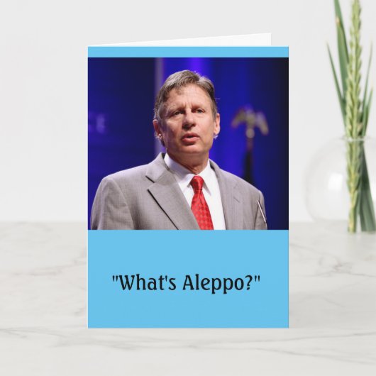 Gary Johnson Verjaardag Kaart (Voorkant)
