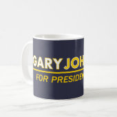 Gary Johnson voor President 2016 Mok (Voorkant links)