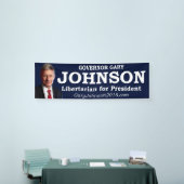 Gary Johnson voor President Banner (Beurs)