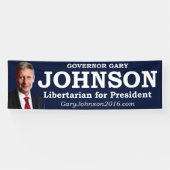 Gary Johnson voor President Banner (Horizontaal)