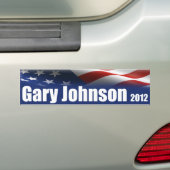 Gary Johnson voor President Bumpersticker (Op auto)