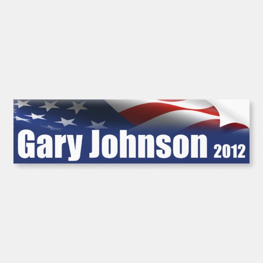 Gary Johnson voor President Bumpersticker (Voorkant)