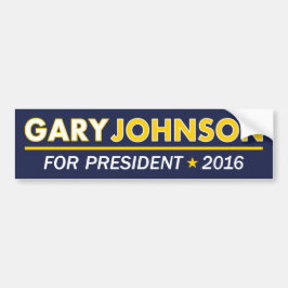 Gary Johnson voor President Bumpersticker 2016