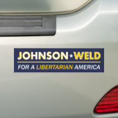 Gary Johnson/Weld Libertarian Bumpersticker (Op auto)