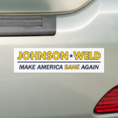 Gary Johnson/Weld Libertarian Bumpersticker (Op auto)