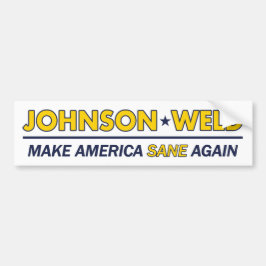 Gary Johnson/Weld Libertarian Bumpersticker