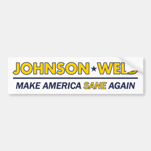 Gary Johnson/Weld Libertarian Bumpersticker (Voorkant)