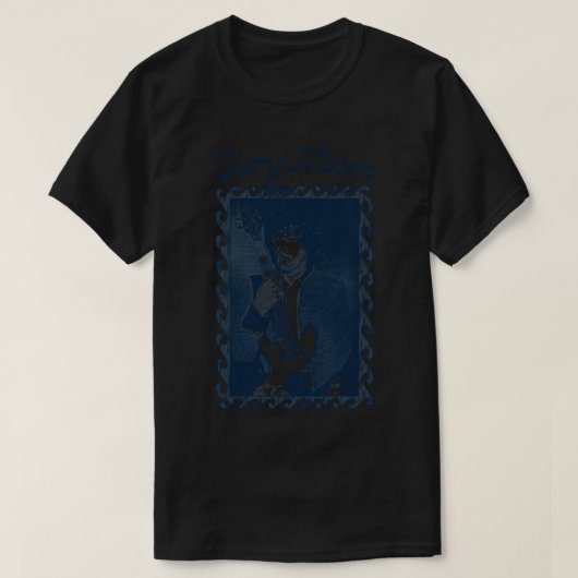 Gary Moore Ierse gitarist Design T-shirt (Design voorkant)
