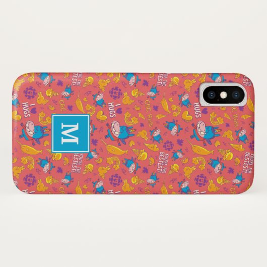 Gary Pattern Monogram Telefoonhoesje Case-Mate iPhone Case (Achterkant (horizontaal))