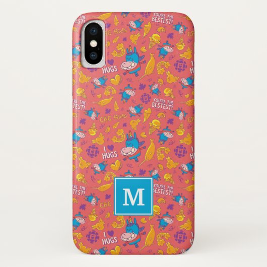 Gary Pattern Monogram Telefoonhoesje Case-Mate iPhone Case (Achterkant)