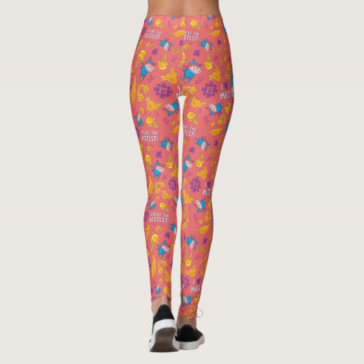 Gary Pattern Volwassen Leggings (Achterkant)