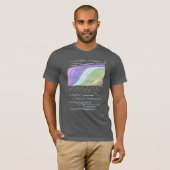 GARY-peptide, AUC-thema, aangepaste tekst, donker T-shirt (Voorkant volledig)