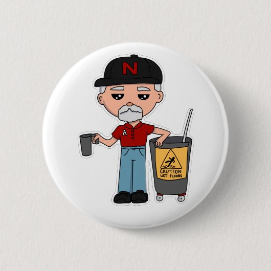 Gary Pin Ronde Button 5,7 Cm (Voorkant)