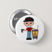 Gary Pin Ronde Button 5,7 Cm (Voorkant /achterkant)