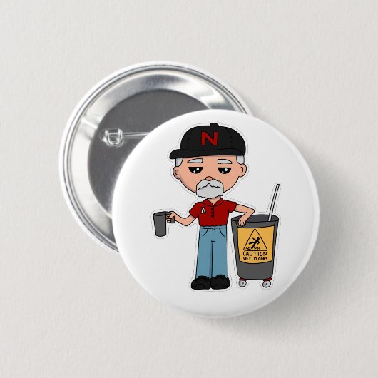 Gary Pin Ronde Button 5,7 Cm (Voorkant /achterkant)