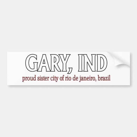 GARY PRIDE bumper sticker (Voorkant)
