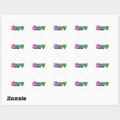 Gary Ronde Sticker (Vel)