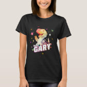 GARY - Schattigee jongensnaam met schattige dinosa T-shirt (Voorkant)