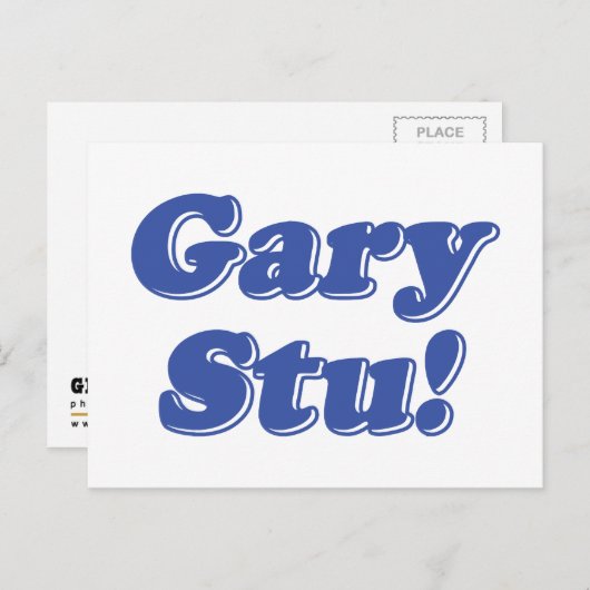 Gary Stu! Briefkaart (Voorkant / Achterkant)