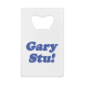 Gary Stu! Creditkaart Flessenopener (Achterkant)