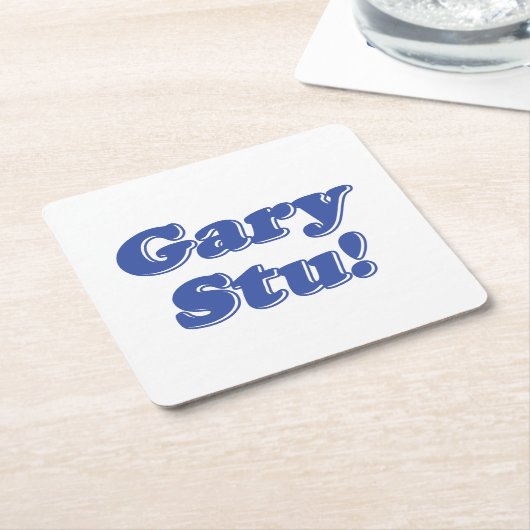 Gary Stu! Kartonnen Onderzetters (Schuin)