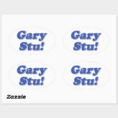 Gary Stu! Ovale Sticker (Vel)