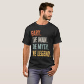 Gary The Best Man Myth Legend Beste naam Gary T-shirt (Voorkant volledig)