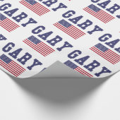 Gary US Flag Cadeaupapier (Hoek)
