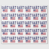 Gary US Flag Cadeaupapier (Vlak)