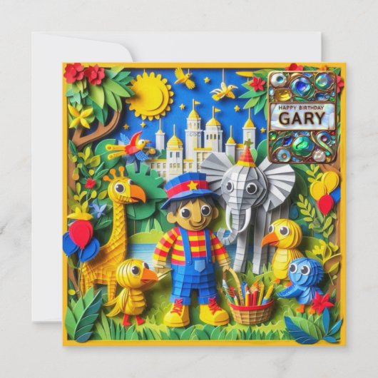 GARY ~ Verjaardag Kaart ~ Park Ranger ~ (Voorkant)