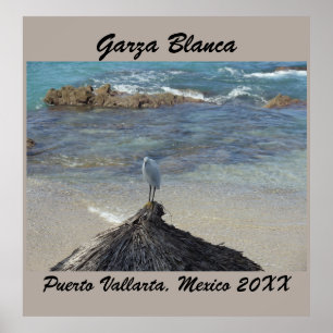 Garza Blanca in de Puerto Vallarta aqua blue oceaa Poster