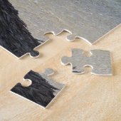 Garza Blanca op de oceaan zit op een hut. Legpuzzel (Zijkant)