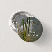 Garza blanca ronde button 3,2 cm (Voorkant /achterkant)