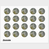 Garza blanca ronde sticker (Vel)