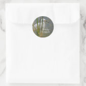 Garza blanca ronde sticker (Tas)