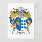 Garza Family Crest Briefkaart (Voorkant)