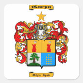 Garza Vierkante Sticker (Voorkant)